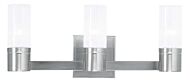 Midtown 3-Light Bathroom Vanity Light in Brushed Nickel