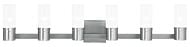 Midtown 6-Light Bathroom Vanity Light in Brushed Nickel