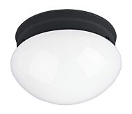 Essentials - 588x 1-Light Flush Mount in Black