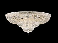 Petit Crystal Deluxe 36-Light Flush Mount Ceiling Light in Gold