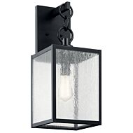 Lahden 1-Light Outdoor Wall Mount in Black Textured