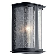 Timmin 1-Light Outdoor Wall Mount in Distressed Black