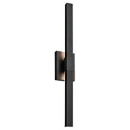 Nocar 1-Light Outdoor Wall Mount in Black Textured