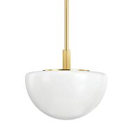 Lethbridge 1-Light Pendant in Aged Brass