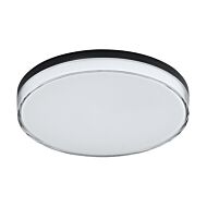 Edge 1-Light LED Flush Mount in Black