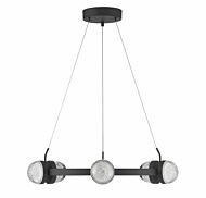 Biscayne 12-Light LED Chandelier in Matte Black