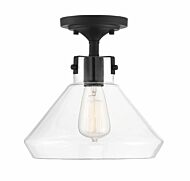 Savoy House Walpole 1 Light Ceiling Light in Matte Black