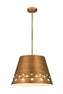 Z-Lite Katie 1-Light Chandelier In Rubbed Brass