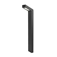 Linear 1-Light LED Area Light in Black with Aluminum