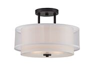 Fusion 2-Light Semi-Flush Mount in Biscayne Bronze