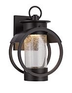 Arbor 1-Light LED Wall Lantern in Burnished Bronze