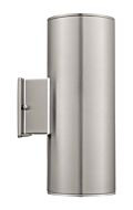 Ascoli 2-Light Outdoor Wall Mount in Stainless Steel