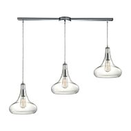 Orbital 3-Light Pendant in Polished Chrome