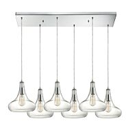 Orbital 6-Light Pendant in Polished Chrome