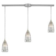 Kersey 3-Light Pendant in Satin Nickel