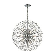 Starburst 16-Light Chandelier in Polished Chrome