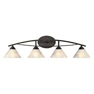 Elysburg 4-Light Bathroom Vanity Light in Oil Rubbed Bronze