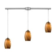 Tidewaters 3-Light Pendant in Satin Nickel