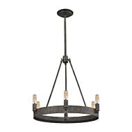 Lewisburg 6-Light Chandelier in Malted Rust