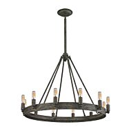 Lewisburg 12-Light Chandelier in Malted Rust