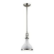 Rutherford 1-Light Mini Pendant in Gloss White