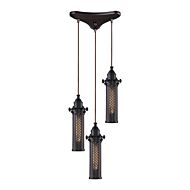 Fulton 3-Light Pendant in Oil Rubbed Bronze