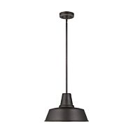 Barn Light 1-Light Outdoor Pendant in Antique Bronze