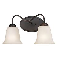 Conway 2-Light Bathroom Vanity Light in Oil Rubbed Bronze