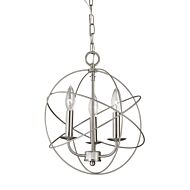 Williamsport 3-Light Chandelier in Brushed Nickel