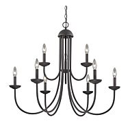 Williamsport 9-Light Chandelier in Oil Rubbed Bronze