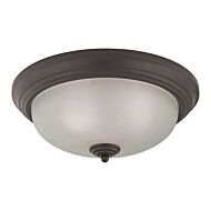 Huntington 3-Light Flush Mount in Oil Rubbed Bronze