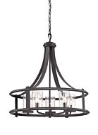 Palencia 5-Light Chandelier in Artisan Pardo Wash