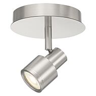 Lincoln 1-Light LED Flush Mount in Brushed Steel