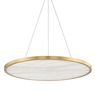 Eastport 1-Light LED Pendant in Aged Brass