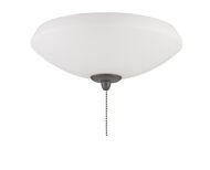 Elegance Bowl Light Kit 2-Light LED Fan Light Kit in White Frost