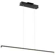 Float 1-Light LED Linear Pendant in Matte Black