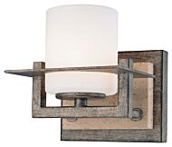Minka Lavery Compositions Bathroom Wall Sconce in Aged Patina Iron