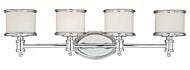 Carlisle 4-Light Bathroom Vanity Light in Chrome