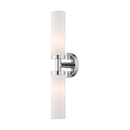 Aero 2-Light Bathroom Vanity Light in Polished Chrome