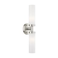 Aero 2-Light Bathroom Vanity Light in Brushed Nickel