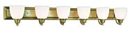 Springfield 6-Light Bathroom Vanity Light in Antique Brass