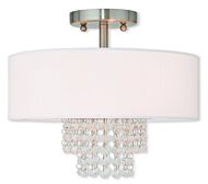 Carlisle 2-Light Ceiling Mount in Brushed Nickel