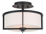 Wesley 2-Light Ceiling Mount in Bronze