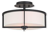 Wesley 2-Light Ceiling Mount in Bronze