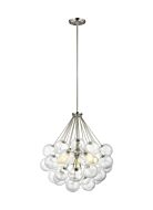 Sea Gull Bronzeville 3 Light Pendant Light in Brushed Nickel