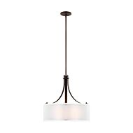 Elmwood Park 3-Light Pendant in Bronze