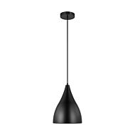 Oden 1-Light Pendant in Midnight Black