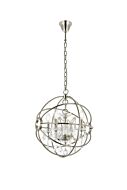 Geneva 4-Light Pendant in Polished Nickel