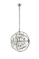 Geneva 5-Light Pendant in Polished Nickel