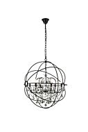 Geneva 6-Light Chandelier in Dark Bronze